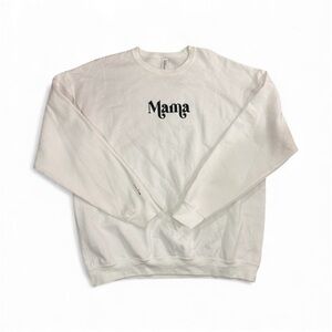 Jerzees White 'Mama' Sweatshirt